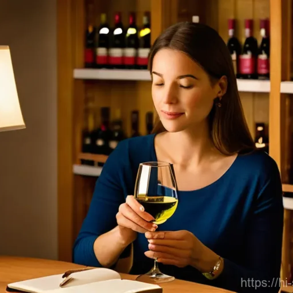 와인 구매 시 주의할 점 - **Prompt 1: Discovering Wine Preferences**
    "A sophisticated, warm-toned photograph of a person, ...