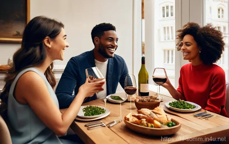 소믈리에가 추천하는 와인 앱 - **Prompt:** A young adult, dressed in modern smart casual clothes, stands in a brightly lit, chic wi...