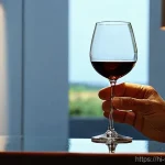 소믈리에가 설명하는 와인 색과 빛 - **Prompt 1: Observing the Age of Red Wine in Natural Light**
    "A sophisticated, tastefully dresse...