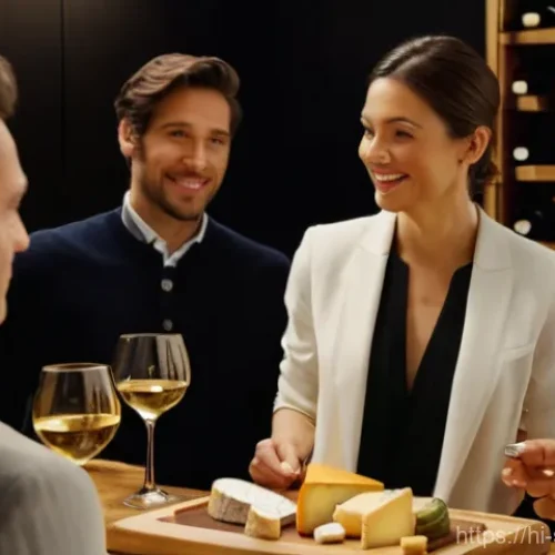 소믈리에가 알아야 할 치즈 매칭법 - **Prompt 1: "The Sommelier's Art of Pairing"**
    "An elegant, warm, and inviting wine cellar or up...