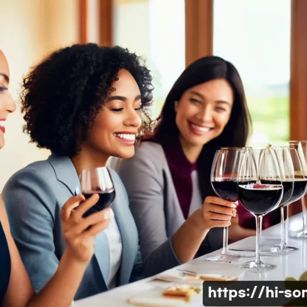 와인에 대한 기본 상식 - **Prompt 1: A sophisticated wine tasting event in a warm, inviting setting.**
    A diverse group of...